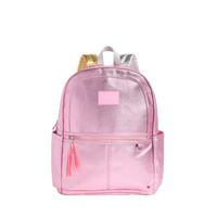 Kane Double Pocket Backpack - Pink/Silver
