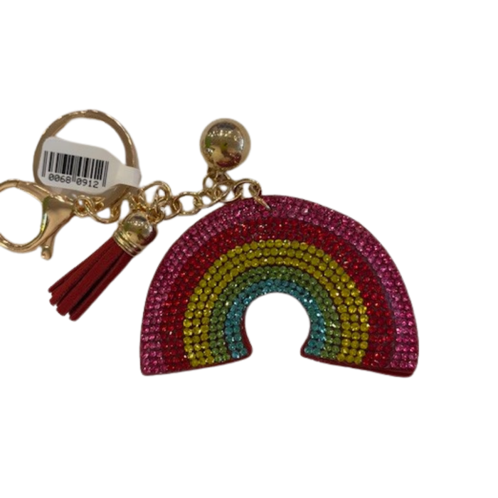 Rhinestone Keychain | Rainbow