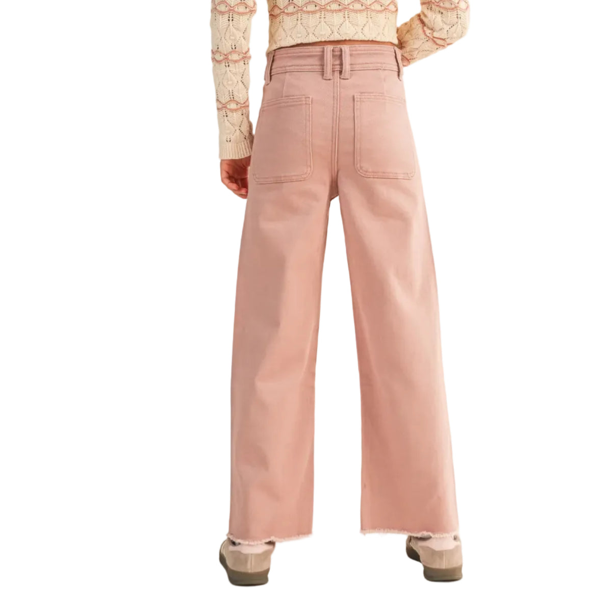 Wide Leg Denim Pants
