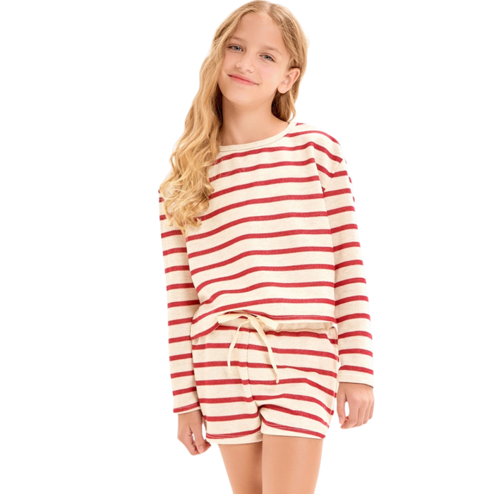 Stripe French Terry Top