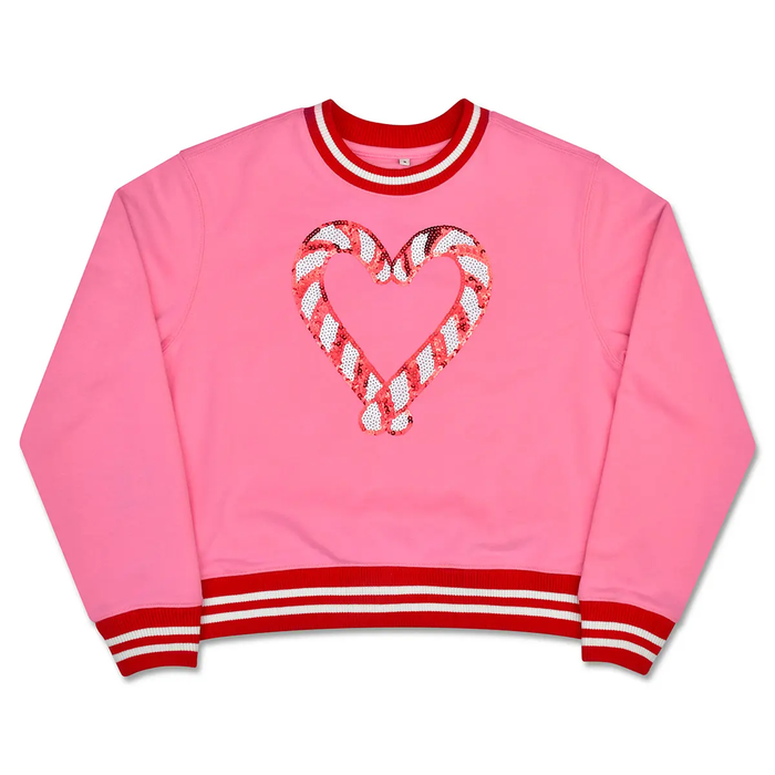 Candy Canes Heart Sweatshirt