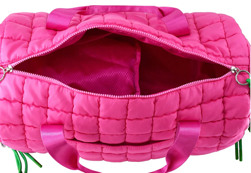 Quilted Puffer Bag | Bubble Gum