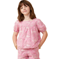 Botanical Embroidered Square Neck Top