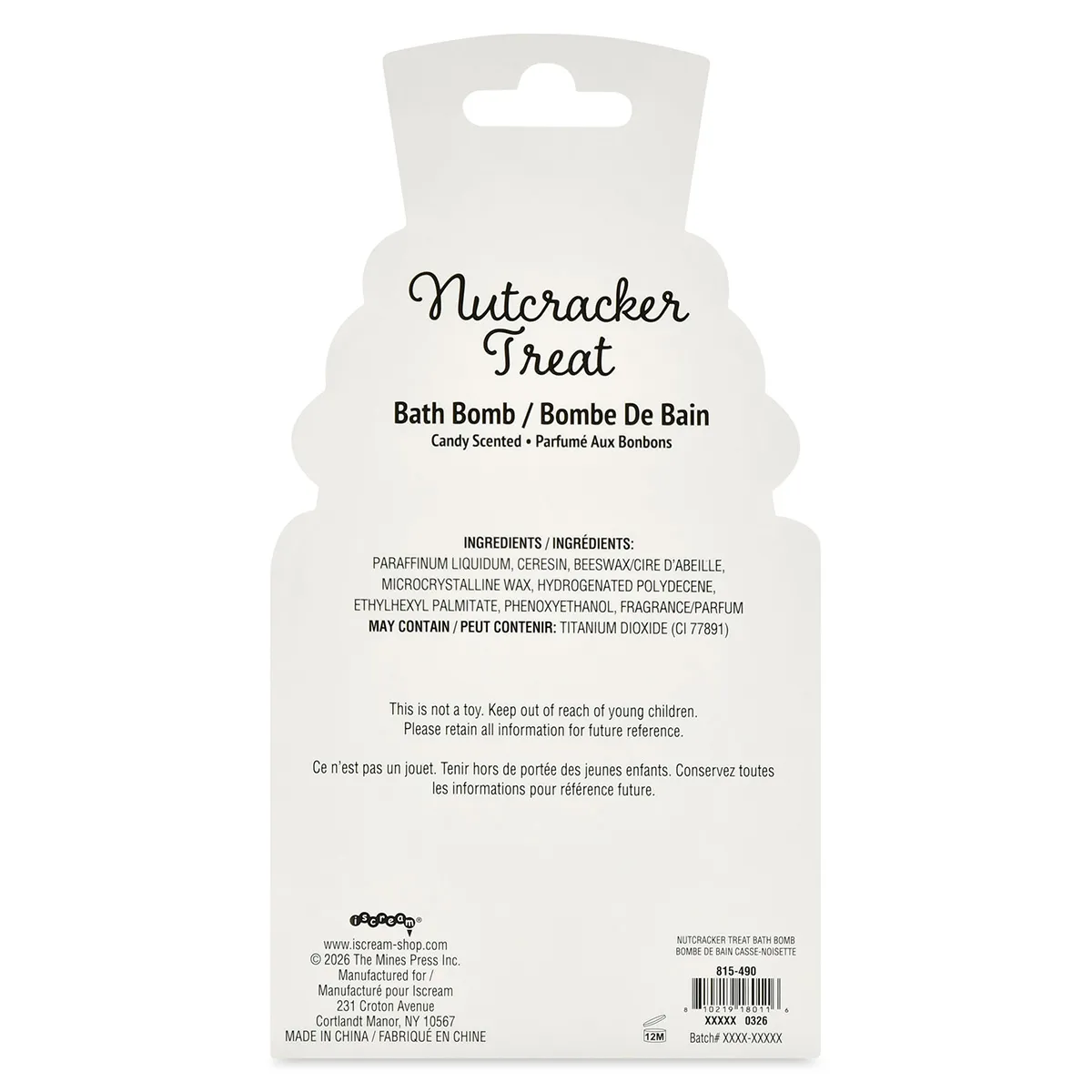 Nutcracker Treat Bath Bomb