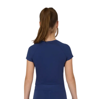 Girls Contrast Piping Top