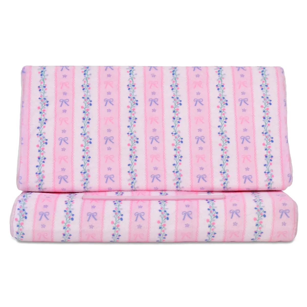 Floral Stripes Tablet Pillow