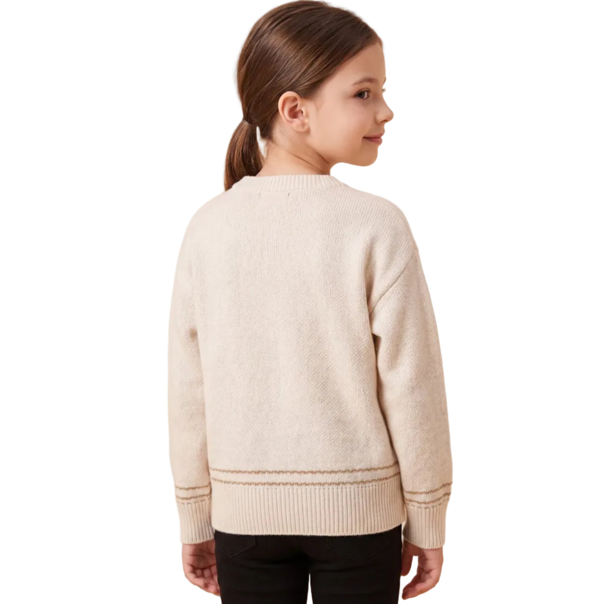 Fuzzy Dachshund Applique Sweater
