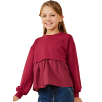 Mix Media French Terry Knit Top