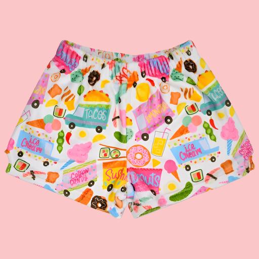 Food Truck Fun Plush Shorts