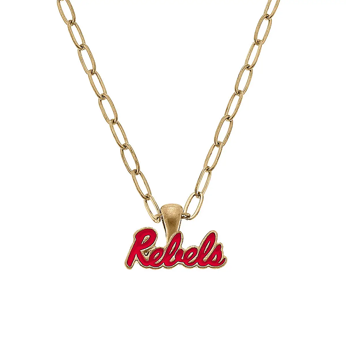 Ole Miss Rebels Enamel Pendant Necklace