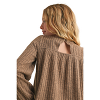 Crew Neck Babydoll Sweatshirt