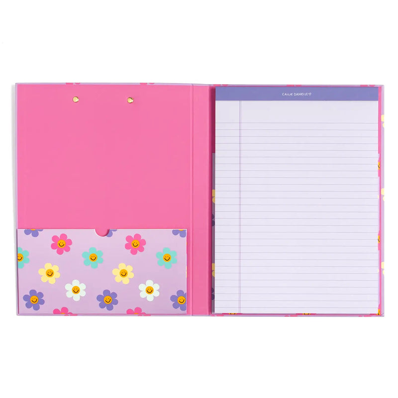 Happy Daisy Clipfolio & Lined Notepad