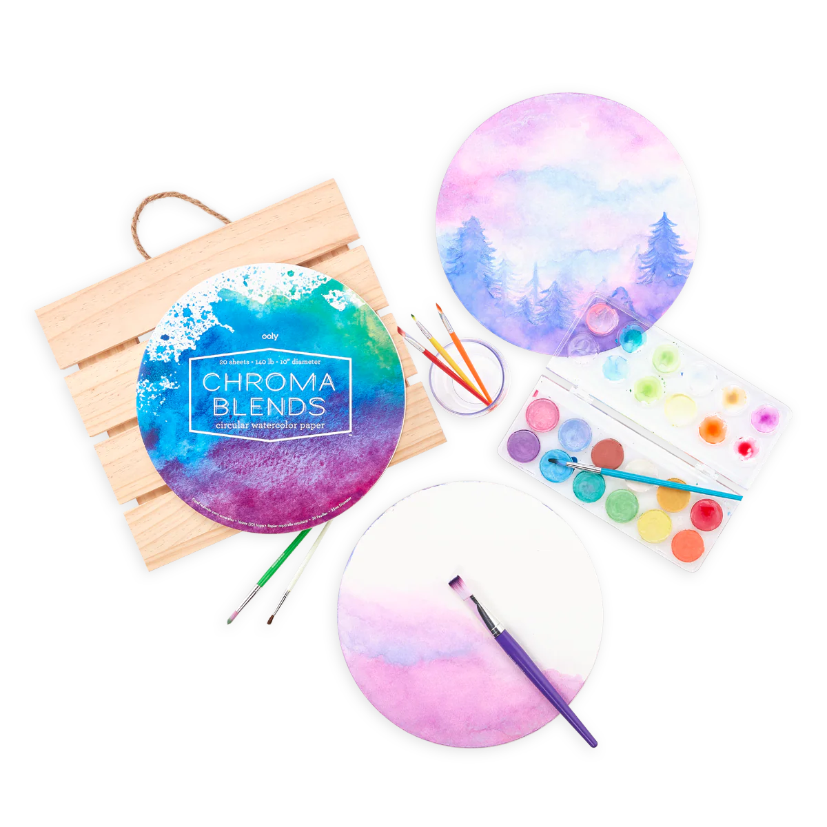 Chroma Blends Neon Circular Watercolor Paper