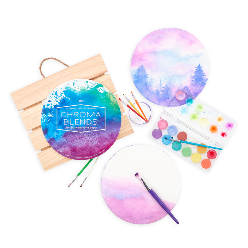 Chroma Blends Neon Circular Watercolor Paper