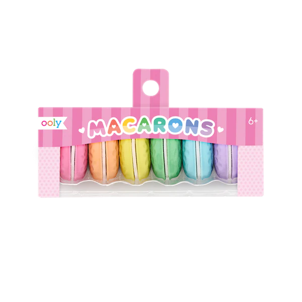 Macaron Scented Erasers - Set of 6