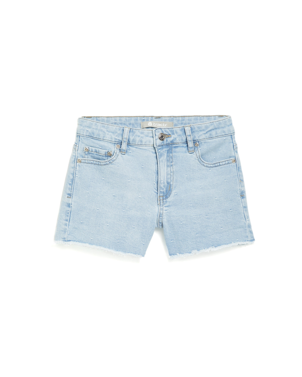Brittany Polkadot Jacquard Fray Shorts
