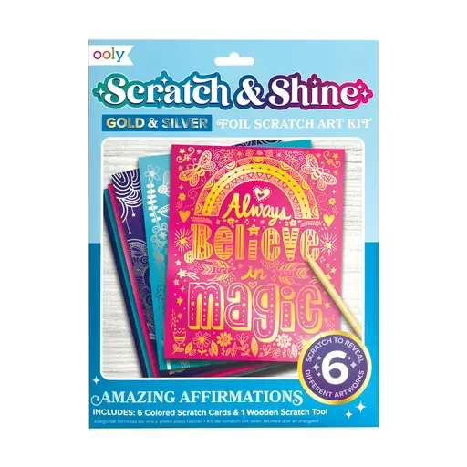 Scratch & Shine: Foil Scratch Art Kit