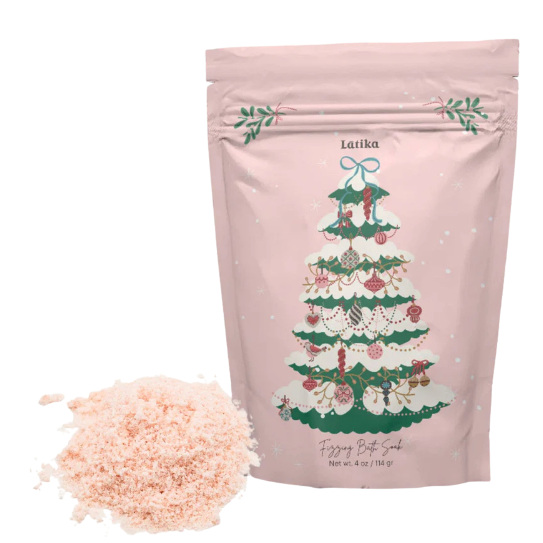 Pink Christmas Fizzing Bath Soak