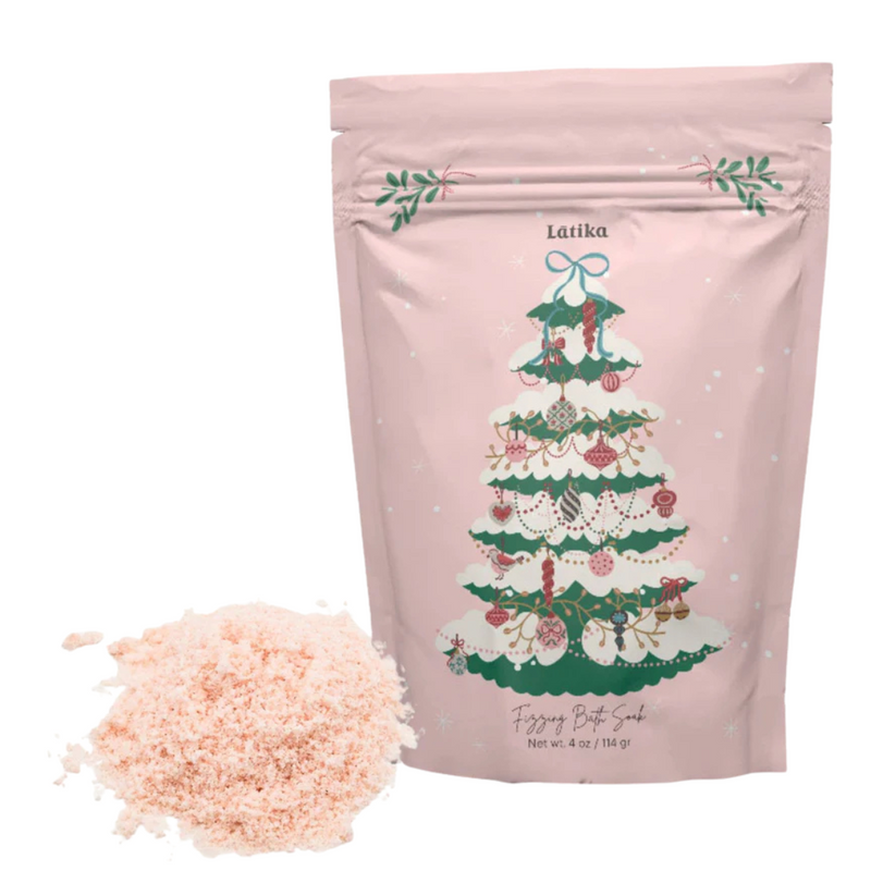 Pink Christmas Fizzing Bath Soak