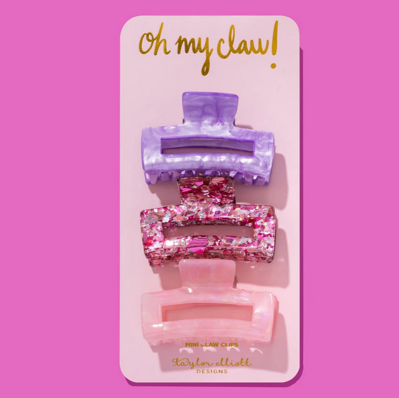 Claw Hair Clip Trio