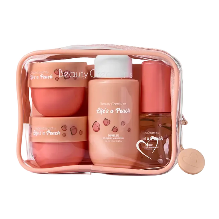 Peach Travel Body Care Kit