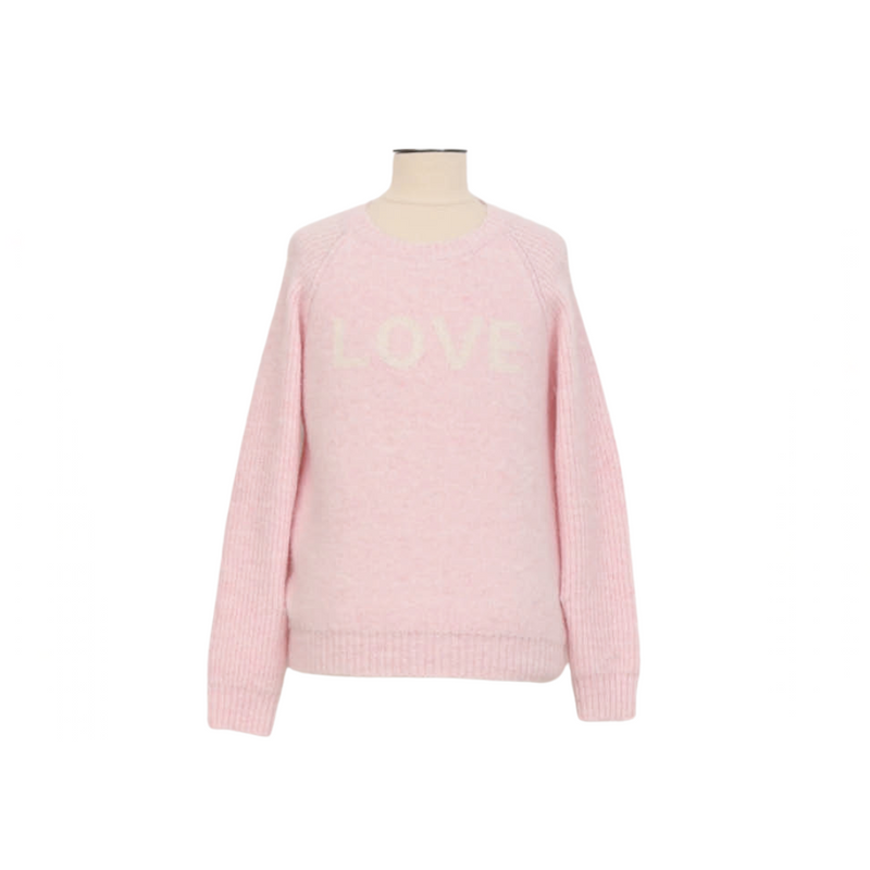 Girls Knitted Love Sweater