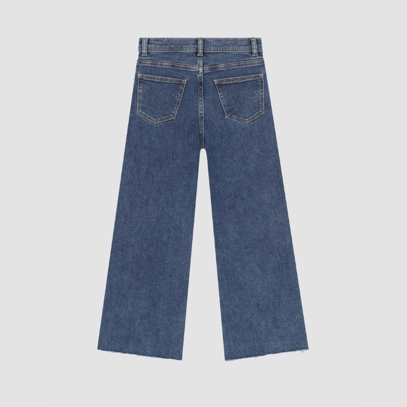Lily Wide Leg Jean in Adams Wash