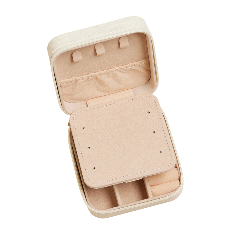 Floral/Pink Bow Jewelry Box - Travel Size