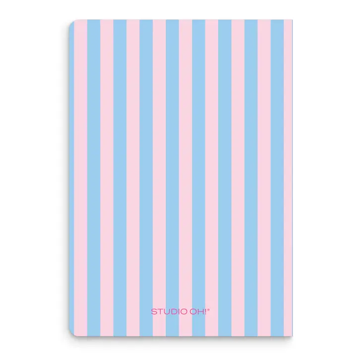 Cotton Candy Stripes Keri Notebook