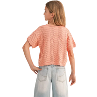 Crochet Short Sleeve Top