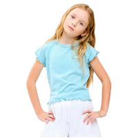 Double Waist Band Striped Gauze Shorts