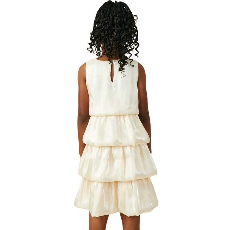 Shimmery Bubble Tiered Dress