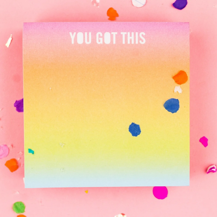 You Got This Sticky Note Cube