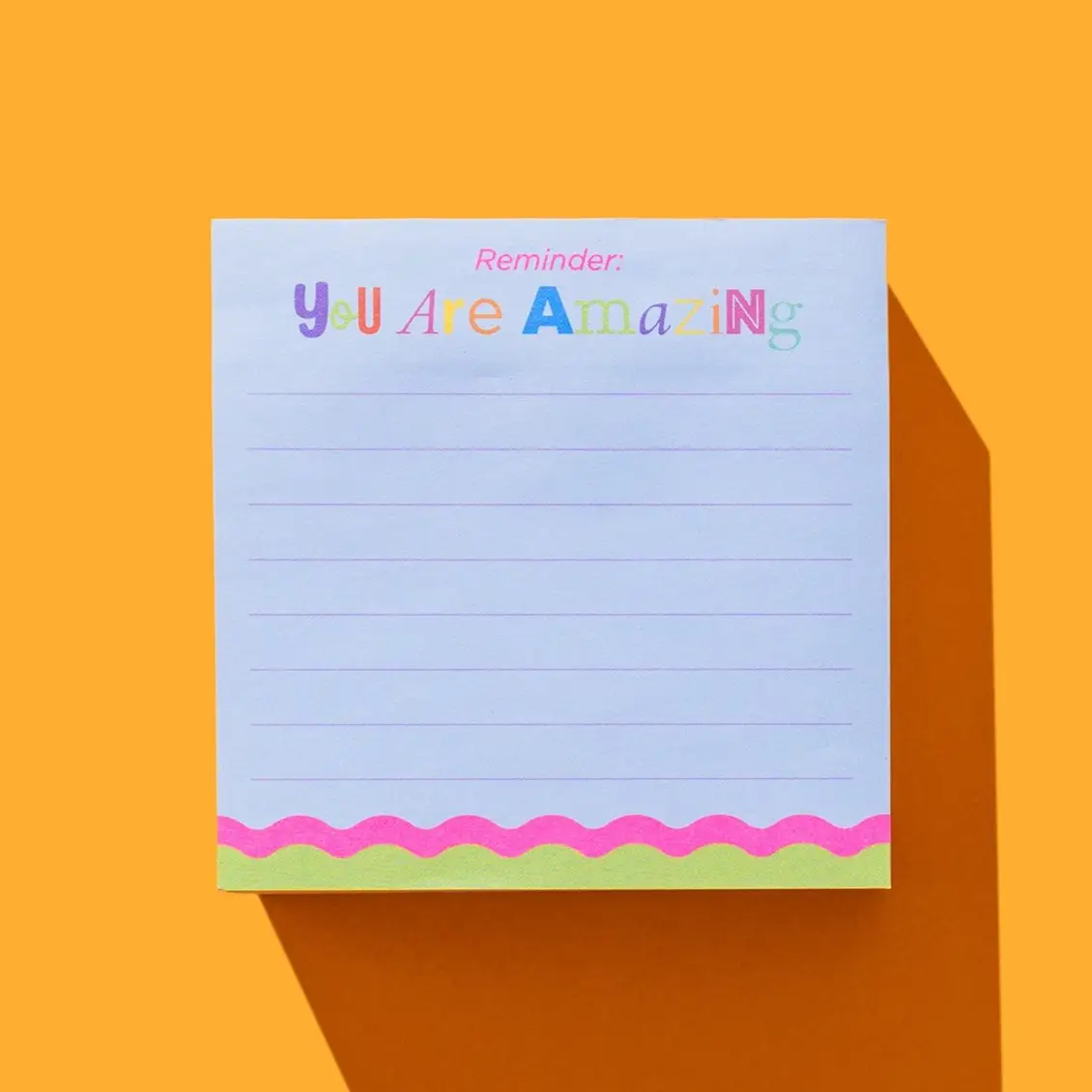 Sticky Notes Pad - "Reminder: You Are Amazing" - 300 Sheets