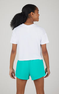 Girls Super Soft Boxy Scuba Short