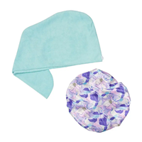 Spa Solution Shower Cap & Hair Turban Turquoise