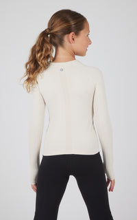 Girls Seamless Zaia Long Sleeve Active Top with Thumbholes