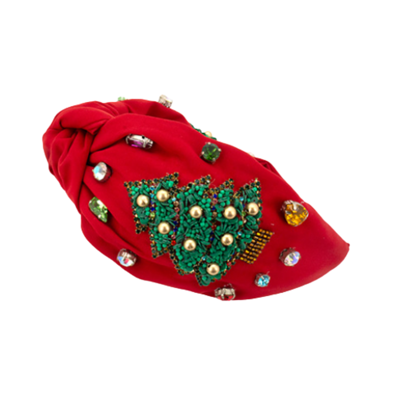 Christmas Tree Bead Headband