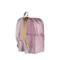 Kane Double Pocket Backpack - Pink/Silver