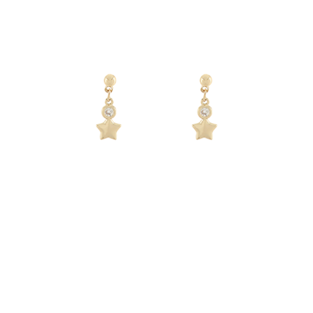 Star Dangle Stud Earrings