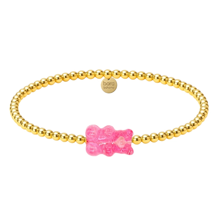 Gummy Bear 3mm Ball Beads Bracelet