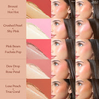Blush & Highlighter Stick - Crushed Pearl/Shy Pink