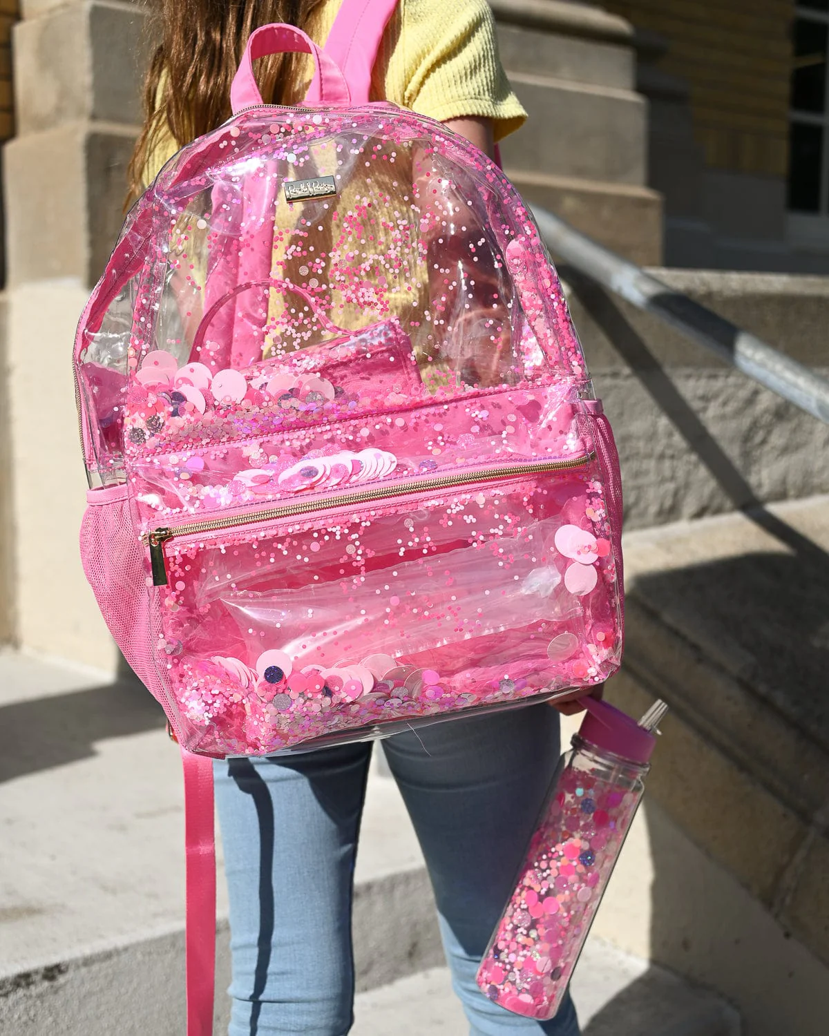 Pink Party Confetti Backpack (Large)