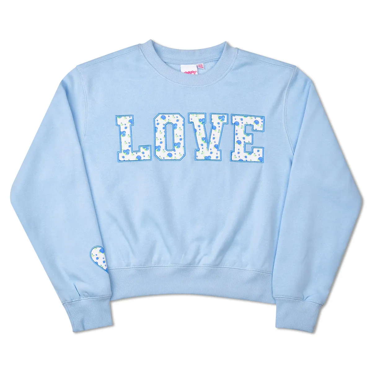 Blue Floral Love Sweatshirt