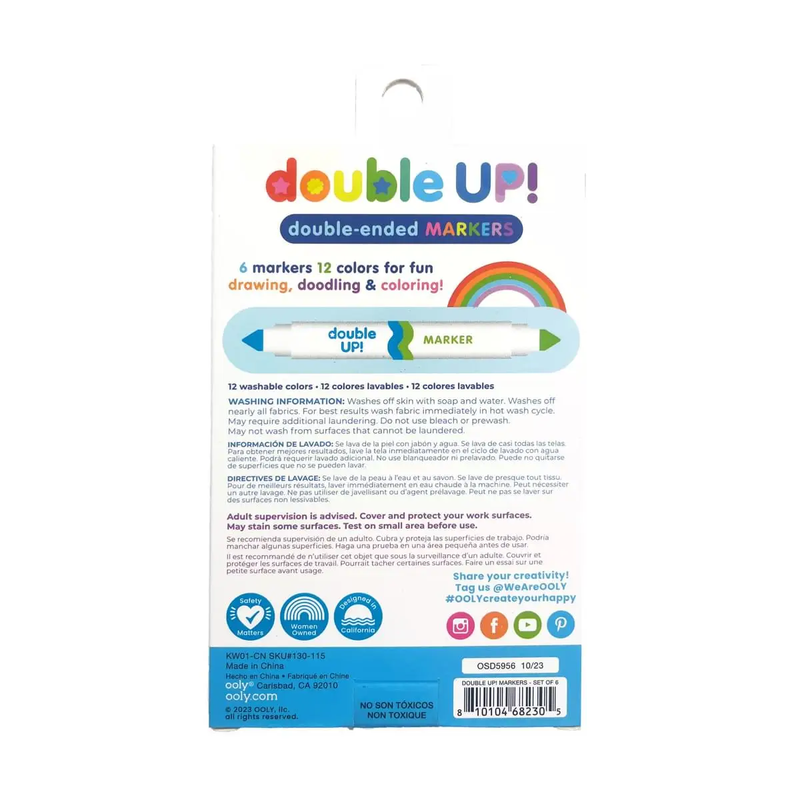 Double Up! Double-Ended Markers (Set of 6)