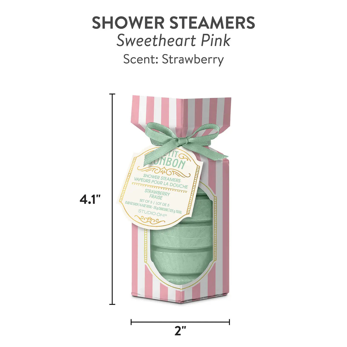 Petit Bon Bon Sweetheart Pink Shower Steamers