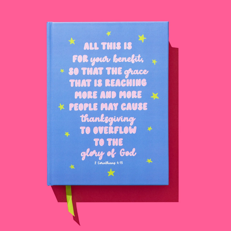 Blue Hardcover Bible Verse Notebook