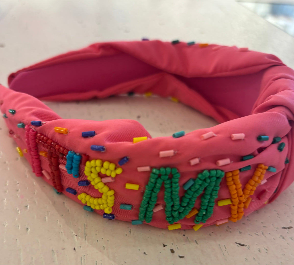 "IT'S MY BIRTHDAY" Beaded headband