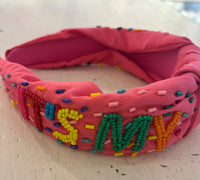 "IT'S MY BIRTHDAY" Beaded headband