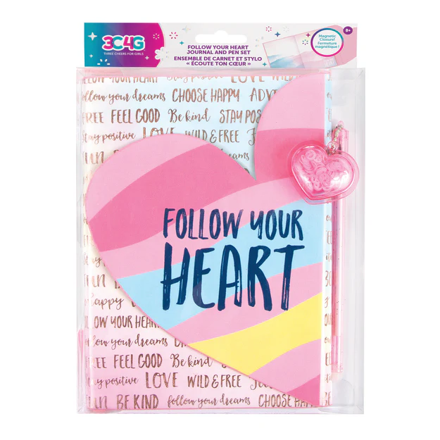 Follow Your Heart Journal And Pen  Set